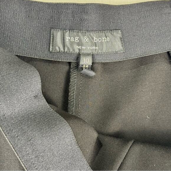 Rag & Bone Classic Slim Ankle Black Pants Women’s Size 10 USA Made Smooth Curve - Picture 6 of 8